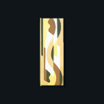 Lienzo Patrón de curva otoño de jazz retro Art Deco Brown<br><div class="desc">Diseño de ilustracion Art Decó retro con tonos cálidos de motivos geométricos curvados en tonos marrones y beige. Parte de una colección de composiciones decorativas de V. Boberman, producida en la técnica de esténcil de pochoir de los "2000 ruidosos". Estos diseños muestran algunas de las imágenes más inspiradas e innovadoras...</div>