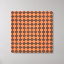 Patrón de diamante de cuadros marrón coral