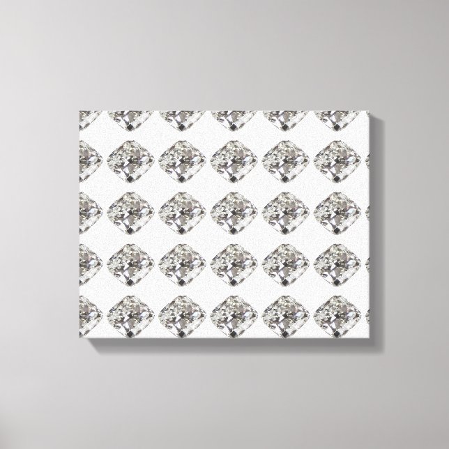 Lienzo Patrón de diamantes (Anverso)