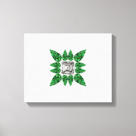 Lienzo Patrón de diamantes con forma de pera verde