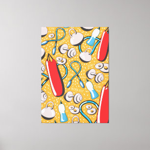 Lienzo Patrón de ejercicio