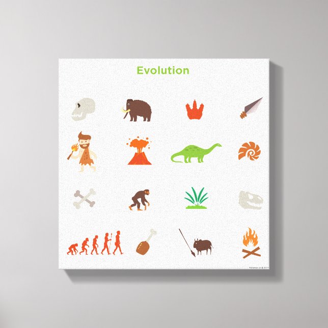 Lienzo Patrón de evolución (Anverso)