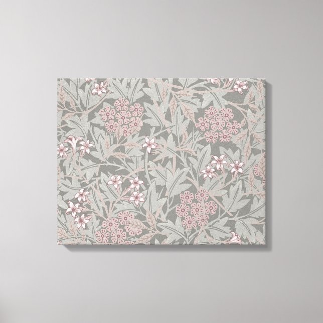 Lienzo Patrón de Flor de Jazmín de William Morris (Anverso)
