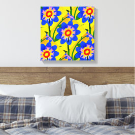 Lienzo Patrón de flores abstractas