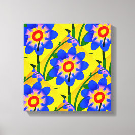 Lienzo Patrón de flores abstractas