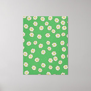 Lienzo Patrón de flores de margarita