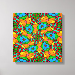 Lienzo Patrón de flores estéticas