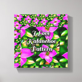 Lienzo Patrón de flores tropicales rosadas