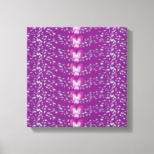 Lienzo Patrón de fondo de fondo de fondo de violetas flor