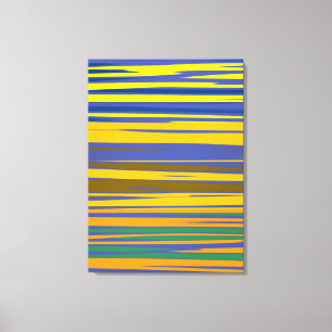Lienzo Patrón de franjas coloreadas abstractas
