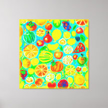 Patrón de fruta colorido. ¡Hazte con una en Zazzle
