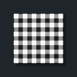 Lienzo Patrón de Gingham blanco y negro<br><div class="desc">Los cuadrados negros, blancos y grises forman una mancha atrevida y marcada. El patrón de gingham en blanco y negro se creó desde cero. El blanco es transparente, así que puedes cambiarlo si quieres. Haga clic en el botón "Personalizar" y, a continuación, seleccione un "Color de fondo impreso" en la...</div>