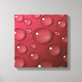 Lienzo Patrón de gota de agua roja