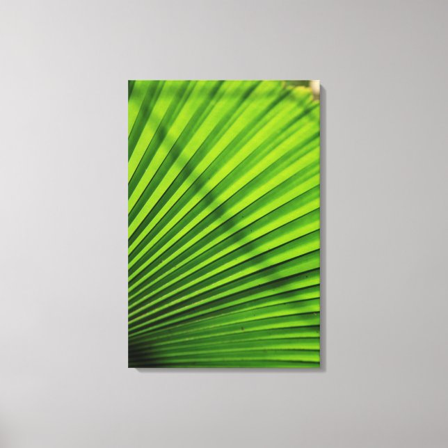 Lienzo Patrón de hoja de palma gigante (Anverso)