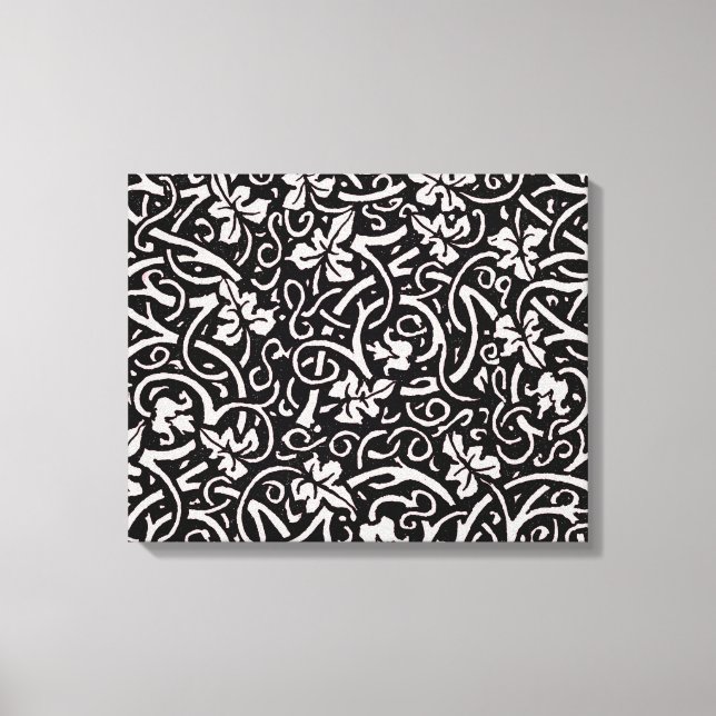 Lienzo Patrón de hojas de vino de William Morris Grapevin (Anverso)