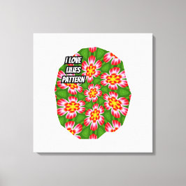 Lienzo Patrón de ilimidades rojas