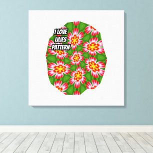 Lienzo Patrón de ilimidades rojas