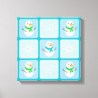 Patrón de invierno de snowman y copos de nieve