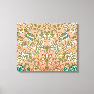 Lienzo Patrón de Jacinto de William Morris Rosa Polvorien