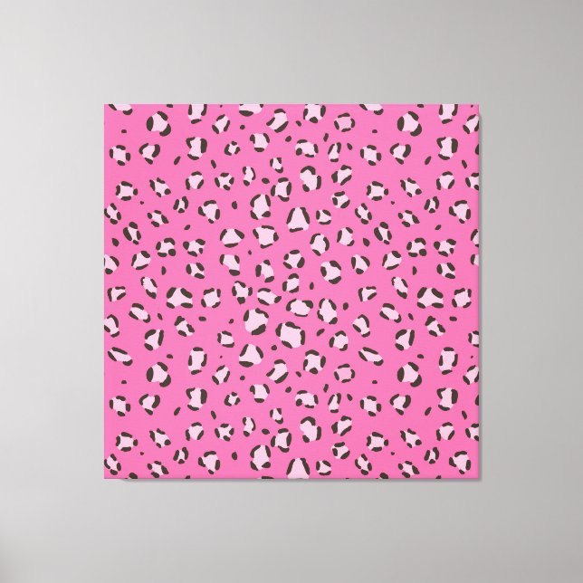 Lienzo Patrón de leopardo rosado/chita (patrón animal) (Anverso)