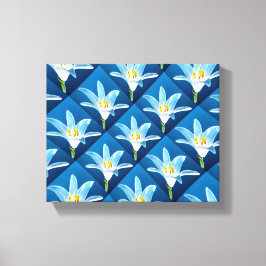 Lienzo Patrón de Lily Blanca con Encanto