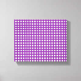 Lienzo Patrón de malla cuadrada púrpura