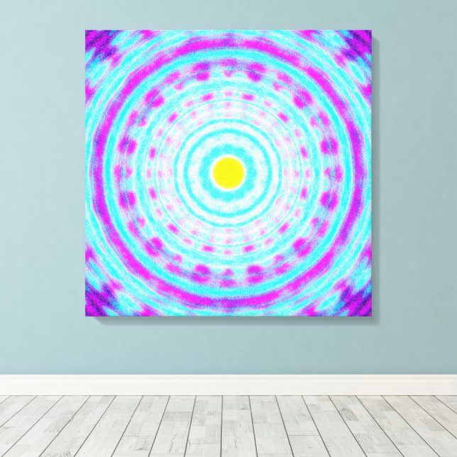 Lienzo Patrón de Mandala de Física Cuántica (Insitu (piso de madera))