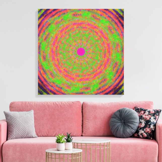 Lienzo Patrón de Mandala de Mecánica Cuántica  (Insitu (Sala de estar))