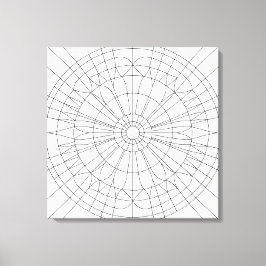 Lienzo Patrón de Mandala Geométrico