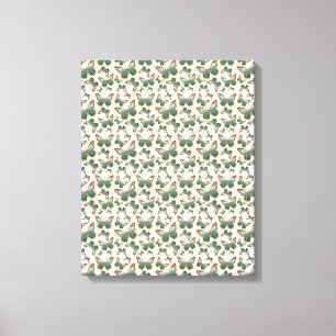 Lienzo Patrón de mariposa de gradiente azul