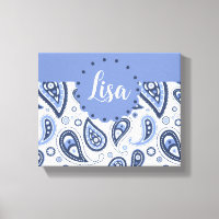 Patrón de Paisley Azul