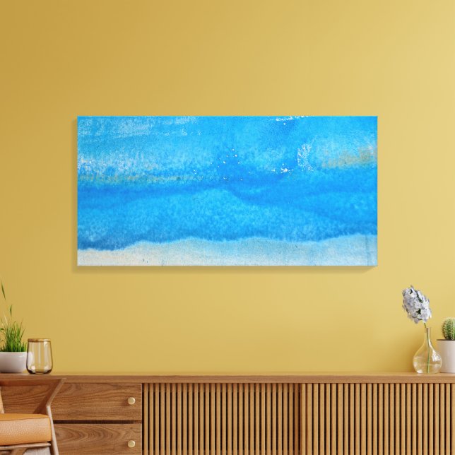 Lienzo Patrón de pintura acuarela abstracta (Insitu (Sala de estar))