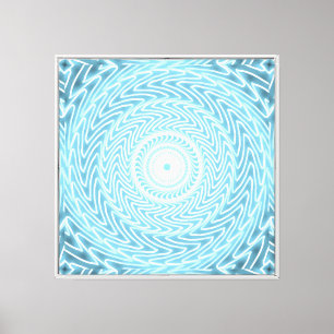 Lienzo Patrón de remolino azul ángel turquesa