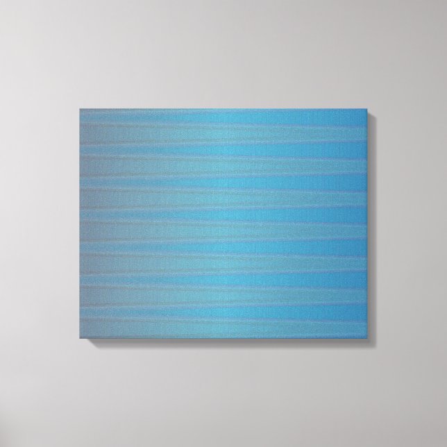 Lienzo Patrón de resumen geométrico moderno de onda azul  (Anverso)