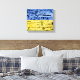 Lienzo Patrón de textura de madera azul amarilla de la ba