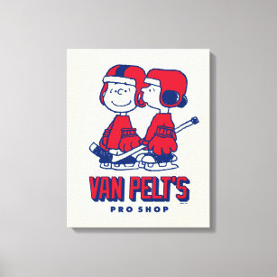 Lienzo Patrón de tienda Van Pelt's Hockey Club Pro