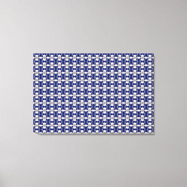 Lienzo Patrón de tortuga azul (Anverso)