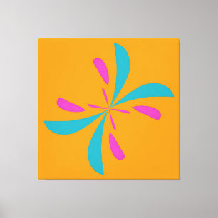 Lienzo Patrón de vuelo de mariposa abstracto simple