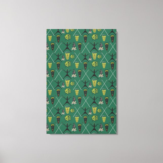 Lienzo Patrón floral (Anverso)