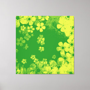 Lienzo Patrón floral de primavera artística