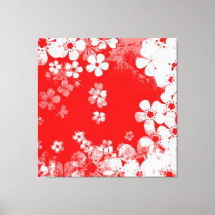 Lienzo Patrón floral de primavera artística