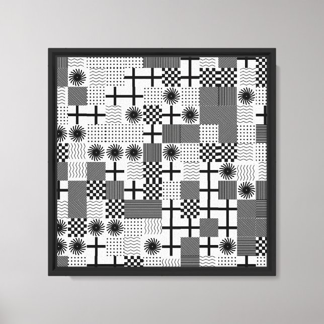 Lienzo Patrón geométrico abstracto (Anverso)