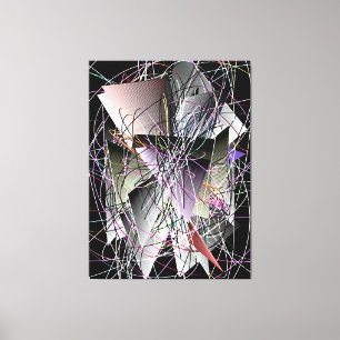 Lienzo Patrón geométrico abstracto 3D