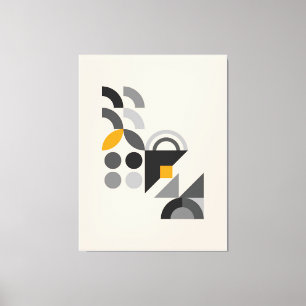 Lienzo Patrón geométrico de Bauhaus