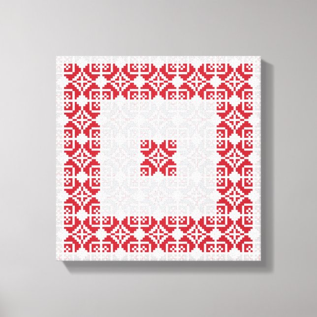 Lienzo Patrón geométrico I del SUN matutino (Anverso)