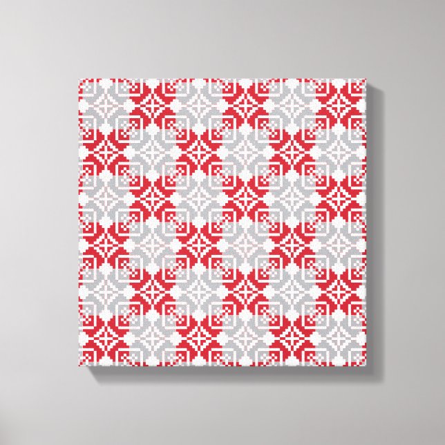 Lienzo Patrón geométrico III del SUN matutino (Anverso)