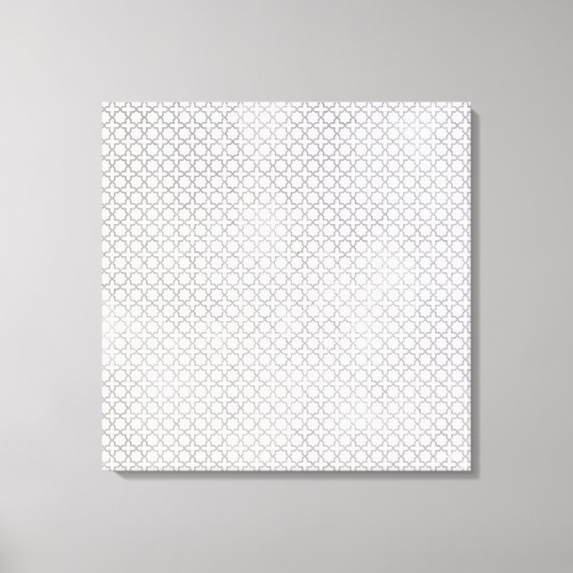 Lienzo Patrón geométrico islámico beige (Anverso)