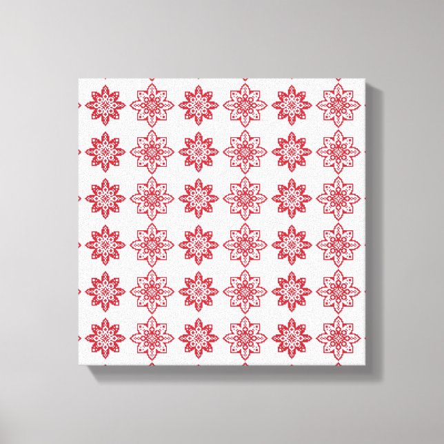 Lienzo Patrón geométrico IV del signo del SUN letón tradi (Anverso)