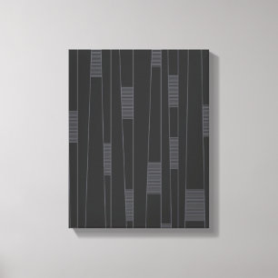 Lienzo Patrón gráfico de línea simple, mínimo, moderno