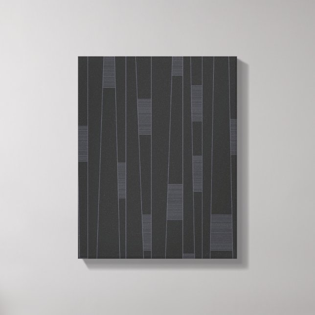 Lienzo Patrón gráfico de línea simple, mínimo, moderno (Anverso)
